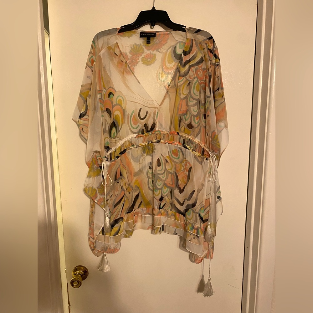 Lane Bryant Women’s Sheer Overlay Blouse 18/20